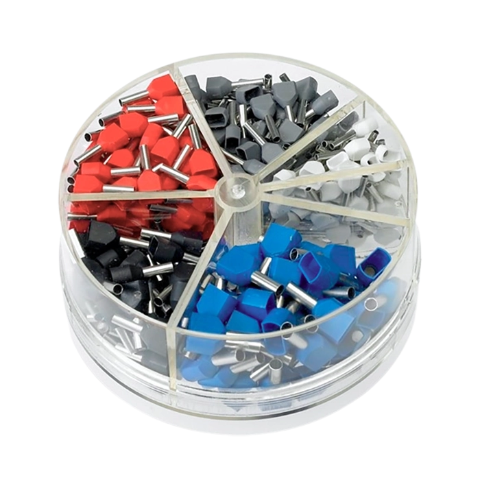 Assortimento in terminali a tubetto doppi KTD in box KASTOM